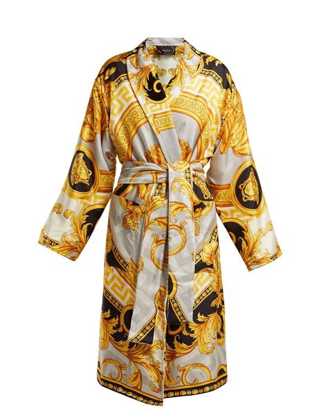 versace baroque robe fake|Versace multicolor robe.